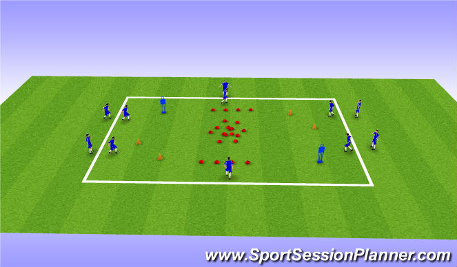 Football/Soccer Session Plan Drill (Colour): Screen 2