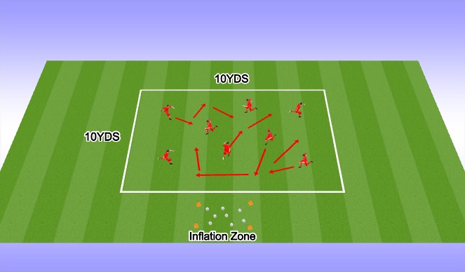 Football/Soccer Session Plan Drill (Colour): Technical (unopposed)