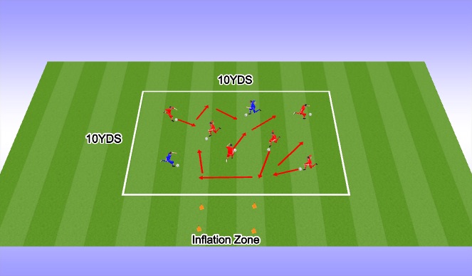 Football/Soccer Session Plan Drill (Colour): Skill (opposed)