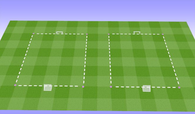Football/Soccer Session Plan Drill (Colour): Mini-tournoi