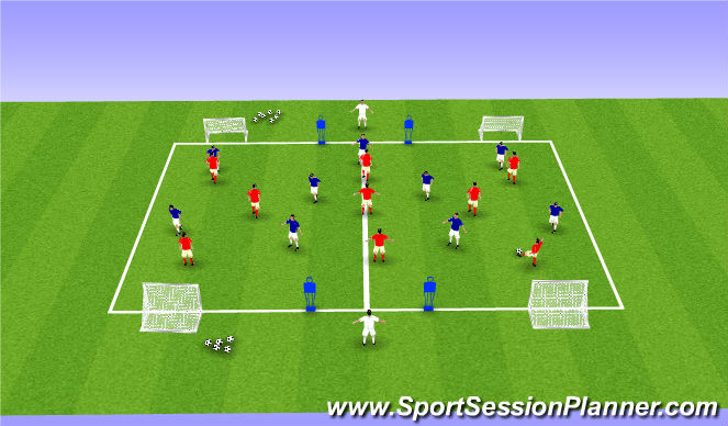 Football/Soccer Session Plan Drill (Colour): Encouaging Creativity