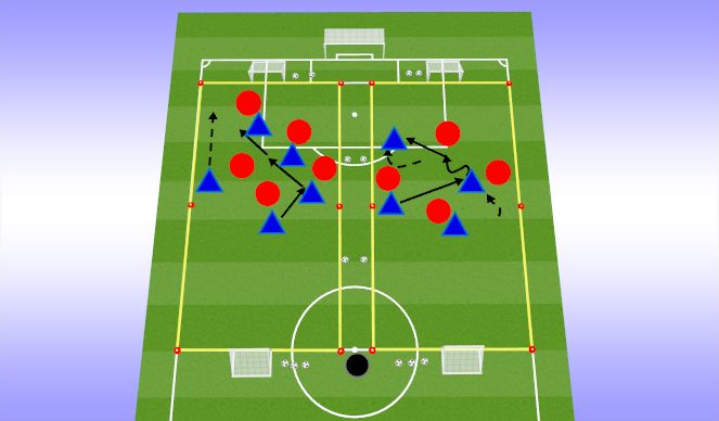 Football/Soccer Session Plan Drill (Colour): 1st Play Phase (Intentional Free Play)
