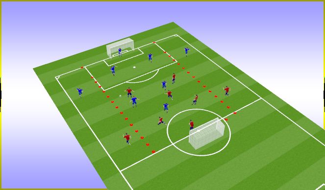 Football/Soccer Session Plan Drill (Colour): Game