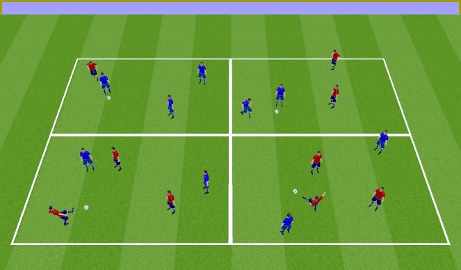 Football/Soccer Session Plan Drill (Colour): Warm-up