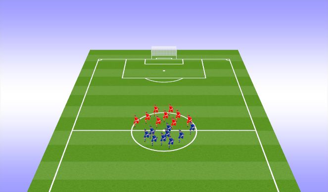 Football/Soccer Session Plan Drill (Colour): Cool-down
