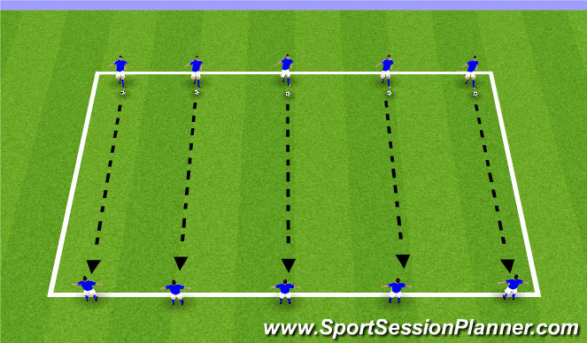 Football/Soccer Session Plan Drill (Colour): Passing Warm up