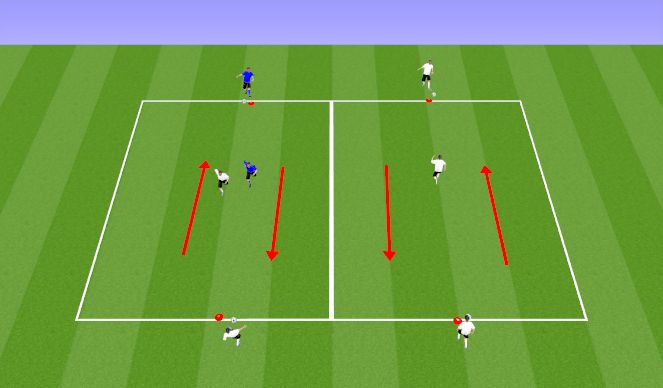 Football/Soccer Session Plan Drill (Colour): Check To