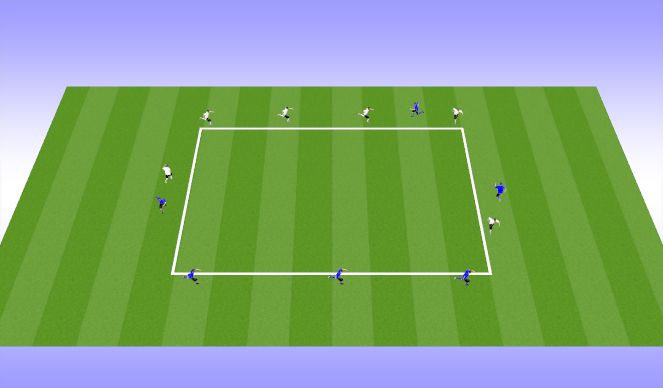 Football/Soccer Session Plan Drill (Colour): Sweat Box