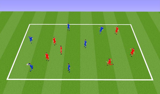 Football/Soccer Session Plan Drill (Colour): Arrival Activity - Handball