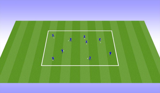 Football/Soccer Session Plan Drill (Colour): Arrival Activity