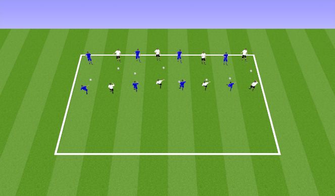 Football/Soccer Session Plan Drill (Colour): Pairs Passing