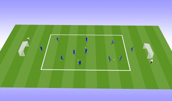 Football/Soccer Session Plan Drill (Colour): Shooting Technique