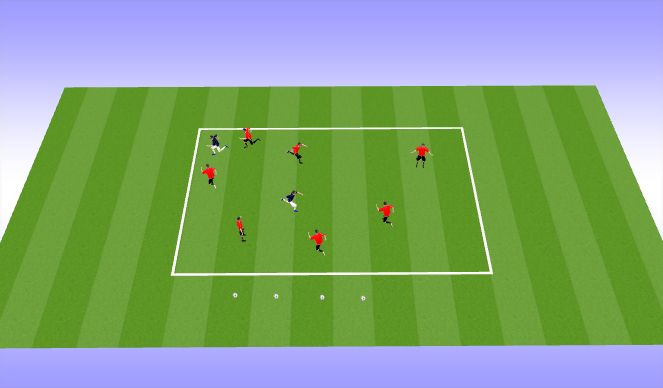Football/Soccer Session Plan Drill (Colour): 抓尾巴