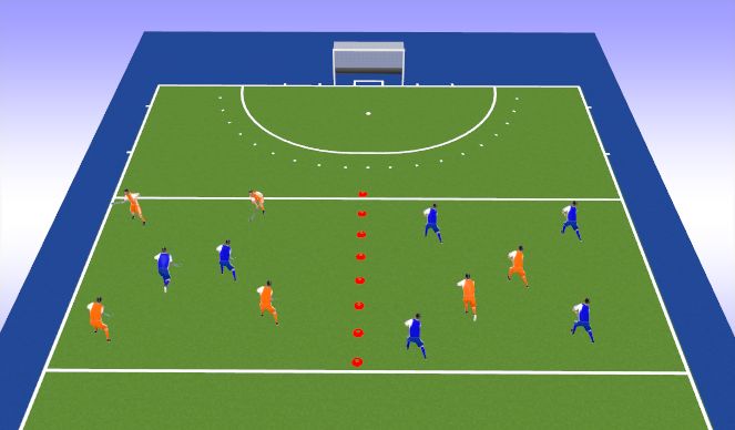 Hockey Session Plan Drill (Colour): possession