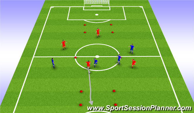 Football/Soccer Session Plan Drill (Colour): Game