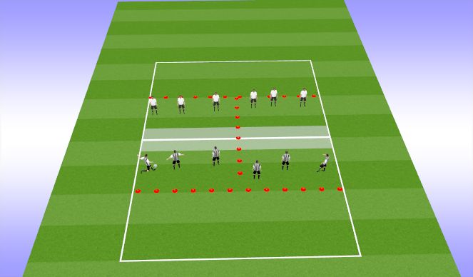 Football/Soccer Session Plan Drill (Colour): Arrival and Control