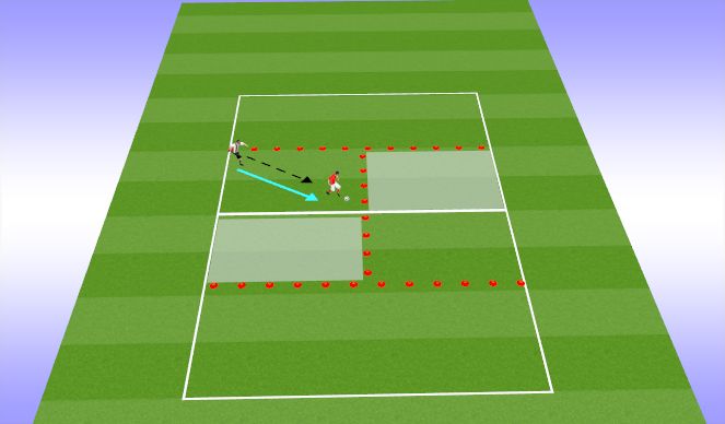 Football/Soccer Session Plan Drill (Colour): Tackling 
