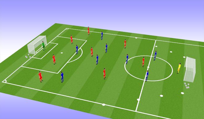 Football/Soccer Session Plan Drill (Colour): SSG