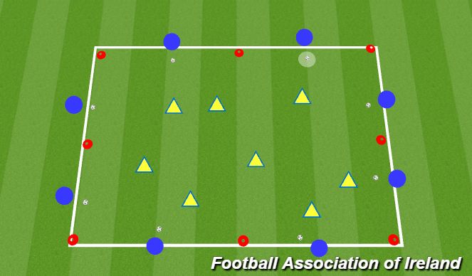 Football/Soccer Session Plan Drill (Colour): Ball Mastery