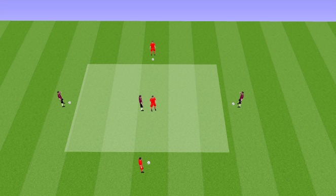 Football/Soccer Session Plan Drill (Colour): Power (Passing)