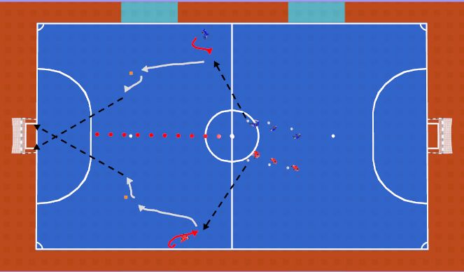 Futsal Session Plan Drill (Colour): Screen 2