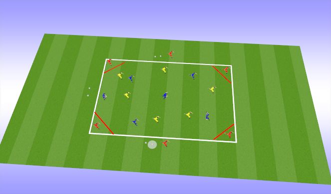Football/Soccer Session Plan Drill (Colour): Drill 3