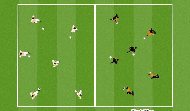Football/Soccer Session Plan Drill (Colour): Robbers
