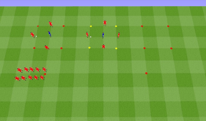 Football/Soccer Session Plan Drill (Colour): Training - Warm up (U8-U12)