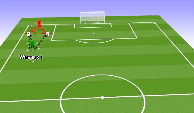 Football/Soccer Session Plan Drill (Colour): Warm up 1