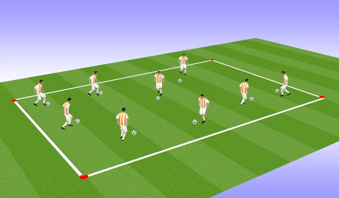 Football/Soccer Session Plan Drill (Colour): Paint the Floor