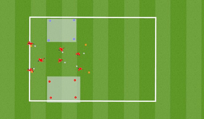 Football/Soccer Session Plan Drill (Colour): Warm Up