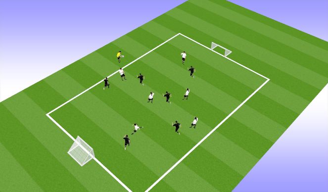 Football/Soccer Session Plan Drill (Colour): Free Game