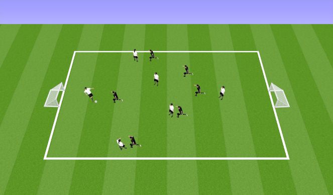 Football/Soccer Session Plan Drill (Colour): Free Game