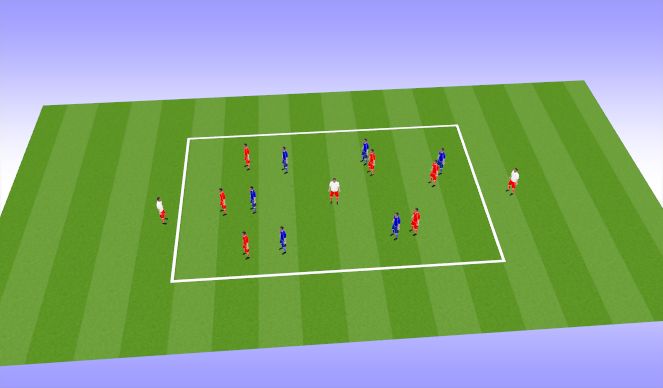 Fútbol Ejercicio del Plan de Sesiones (Color): PARTE PRINCIPAL