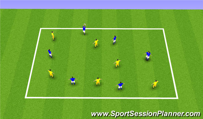 Football/Soccer Session Plan Drill (Colour): Arrival Game