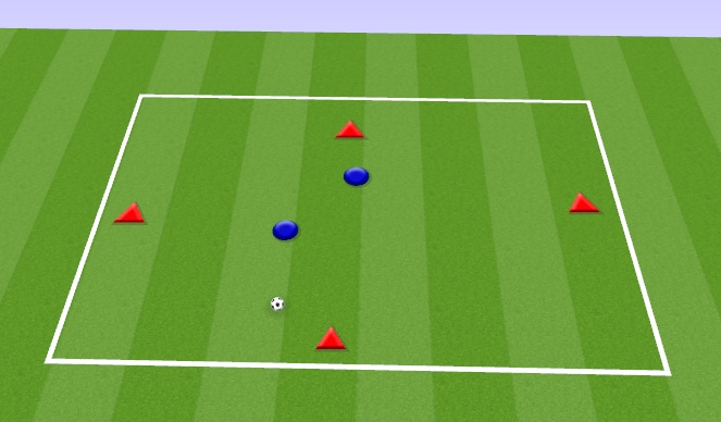 Football/Soccer Session Plan Drill (Colour): Build Up Individual Skill: Rondo 4v2