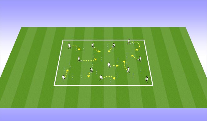 Football/Soccer Session Plan Drill (Colour): Skill Intro