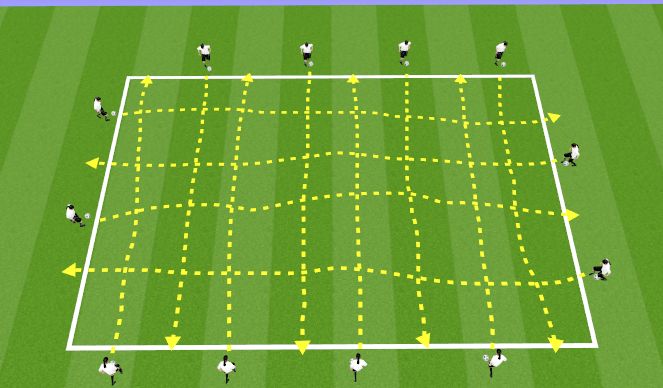 Football/Soccer Session Plan Drill (Colour): Skill Intro Part 1