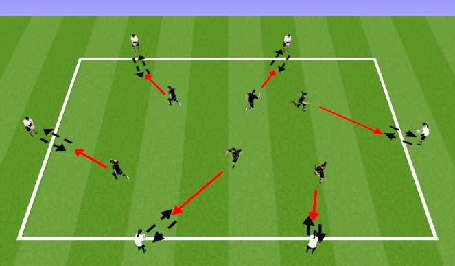 Football/Soccer Session Plan Drill (Colour): Skill Intro