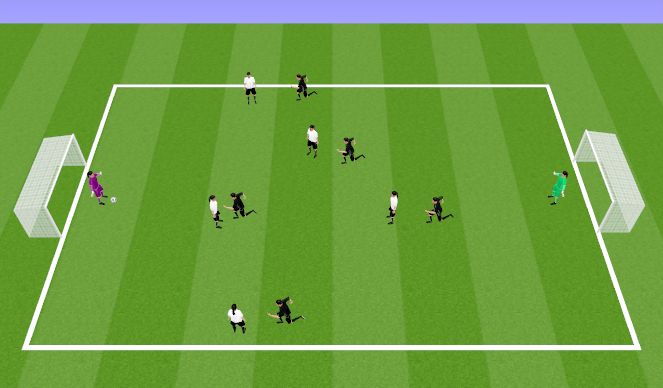 Football/Soccer Session Plan Drill (Colour): Skill Game