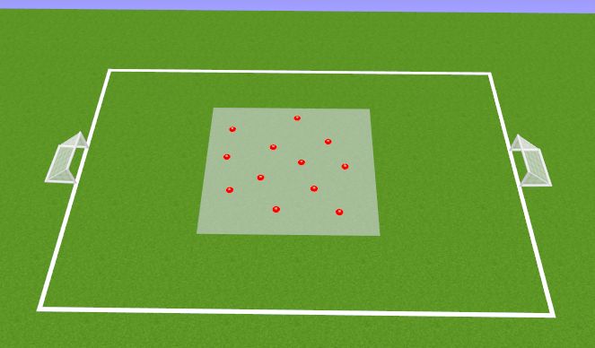 Football/Soccer Session Plan Drill (Colour): Warm up