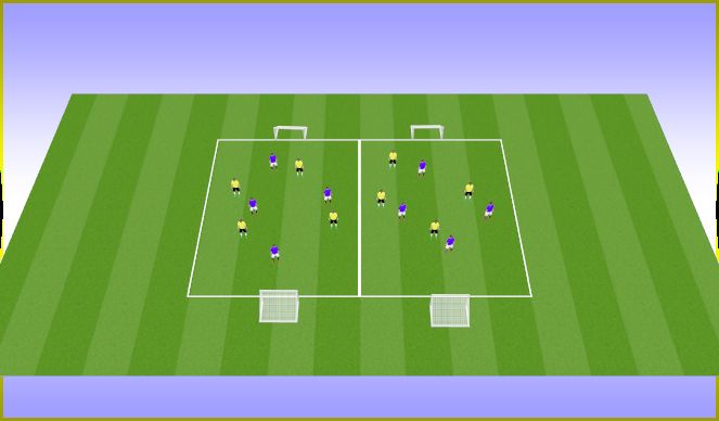 Football/Soccer Session Plan Drill (Colour): Warm Up