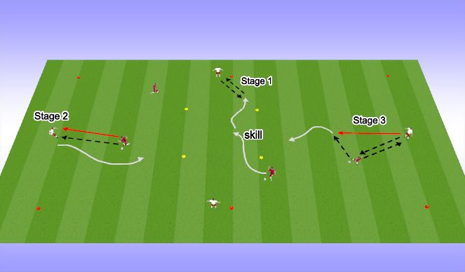 Football/Soccer Session Plan Drill (Colour): PRWU