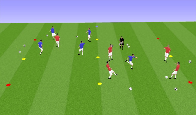 Football/Soccer Session Plan Drill (Colour): Rondo SetUp
