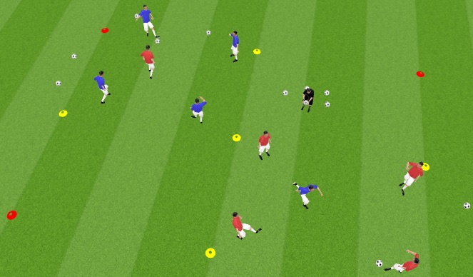 Football/Soccer Session Plan Drill (Colour): Retention