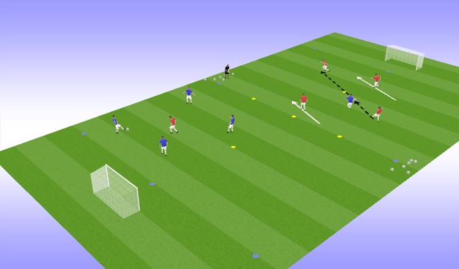 Football/Soccer Session Plan Drill (Colour): Transition