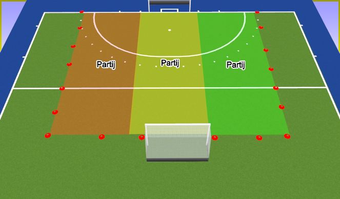 Hockey Session Plan Drill (Colour): Snelweg