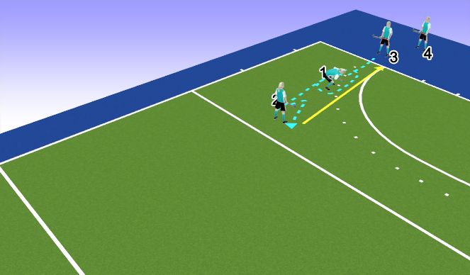 Hockey Session Plan Drill (Colour): Tree