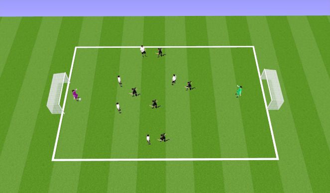 Football/Soccer Session Plan Drill (Colour): Skill Game