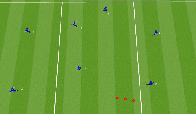 Football/Soccer Session Plan Drill (Colour): 50 Touches